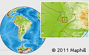 Physical Location Map of Gral. Delgado