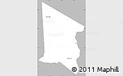 Gray Simple Map of Gral. Delgado