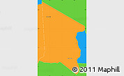 Political Simple Map of Gral. Delgado