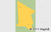 Savanna Style Simple Map of Gral. Delgado