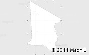 Silver Style Simple Map of Gral. Delgado