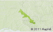 Physical 3D Map of Hohenau, lighten