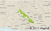 Physical 3D Map of Hohenau, shaded relief outside