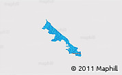 Political 3D Map of Hohenau, cropped outside