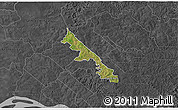 Satellite 3D Map of Hohenau, darken, desaturated