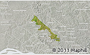 Satellite 3D Map of Hohenau, lighten, semi-desaturated