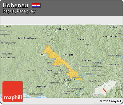 Savanna Style 3D Map of Hohenau