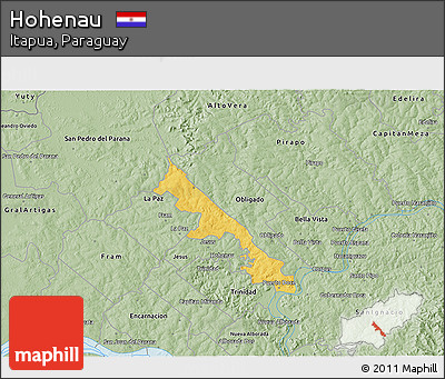 Savanna Style 3D Map of Hohenau
