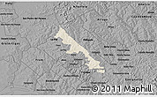 Shaded Relief 3D Map of Hohenau, darken, desaturated