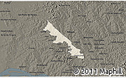 Shaded Relief 3D Map of Hohenau, darken