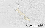Shaded Relief 3D Map of Hohenau, lighten, desaturated