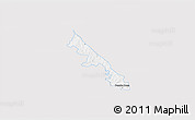 Silver Style 3D Map of Hohenau, single color outside