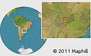 Satellite Location Map of Hohenau