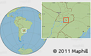 Savanna Style Location Map of Hohenau