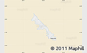 Classic Style Map of Hohenau, single color outside