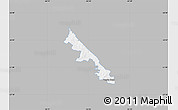 Gray Map of Hohenau, single color outside