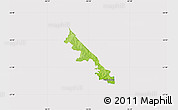Physical Map of Hohenau, cropped outside