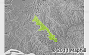 Physical Map of Hohenau, desaturated