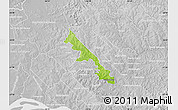 Physical Map of Hohenau, lighten, desaturated