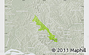Physical Map of Hohenau, lighten, semi-desaturated