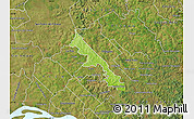 Physical Map of Hohenau, satellite outside