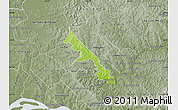 Physical Map of Hohenau, semi-desaturated