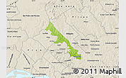 Physical Map of Hohenau, shaded relief outside