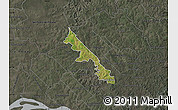 Satellite Map of Hohenau, darken, semi-desaturated