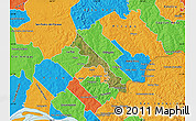 Satellite Map of Hohenau, political outside