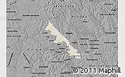 Shaded Relief Map of Hohenau, darken, desaturated