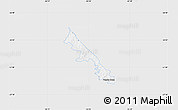 Silver Style Map of Hohenau, single color outside