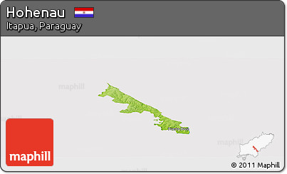 Physical Panoramic Map of Hohenau, cropped outside