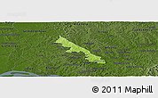Physical Panoramic Map of Hohenau, darken