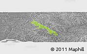 Physical Panoramic Map of Hohenau, desaturated