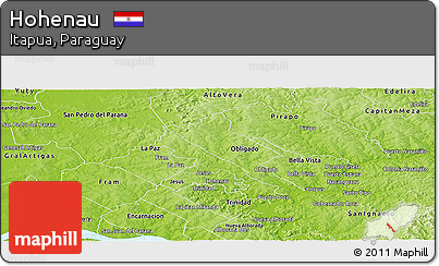 Physical Panoramic Map of Hohenau