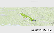 Physical Panoramic Map of Hohenau, lighten