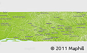 Physical Panoramic Map of Hohenau