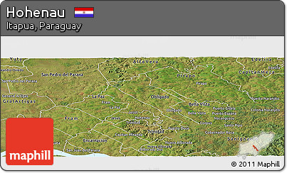Satellite Panoramic Map of Hohenau