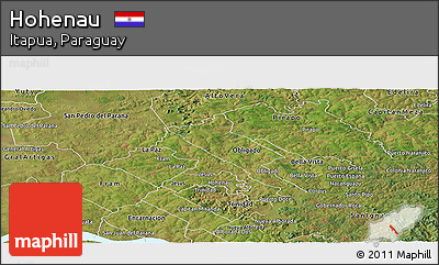 Satellite Panoramic Map of Hohenau
