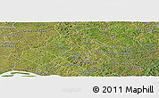 Satellite Panoramic Map of Hohenau