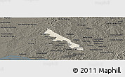 Shaded Relief Panoramic Map of Hohenau, darken