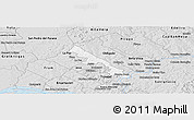 Silver Style Panoramic Map of Hohenau