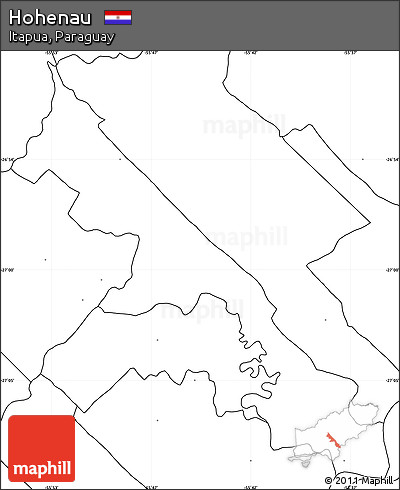 Blank Simple Map of Hohenau, no labels