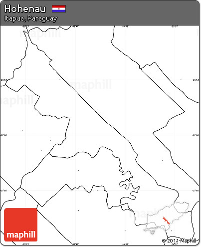 Blank Simple Map of Hohenau, no labels
