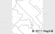 Blank Simple Map of Hohenau, no labels