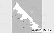 Gray Simple Map of Hohenau