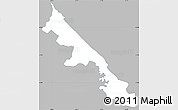 Gray Simple Map of Hohenau, single color outside