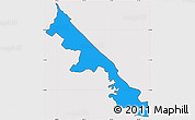 Political Simple Map of Hohenau, cropped outside