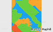 Political Simple Map of Hohenau