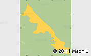 Savanna Style Simple Map of Hohenau, single color outside